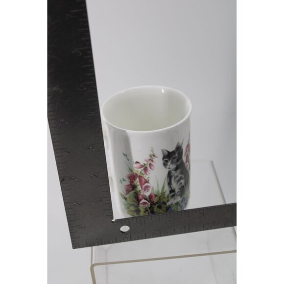 Golden Crown Tabby Cat Kitten Bone China Mug Cup Vintage 93731 - Picture 6 of 6